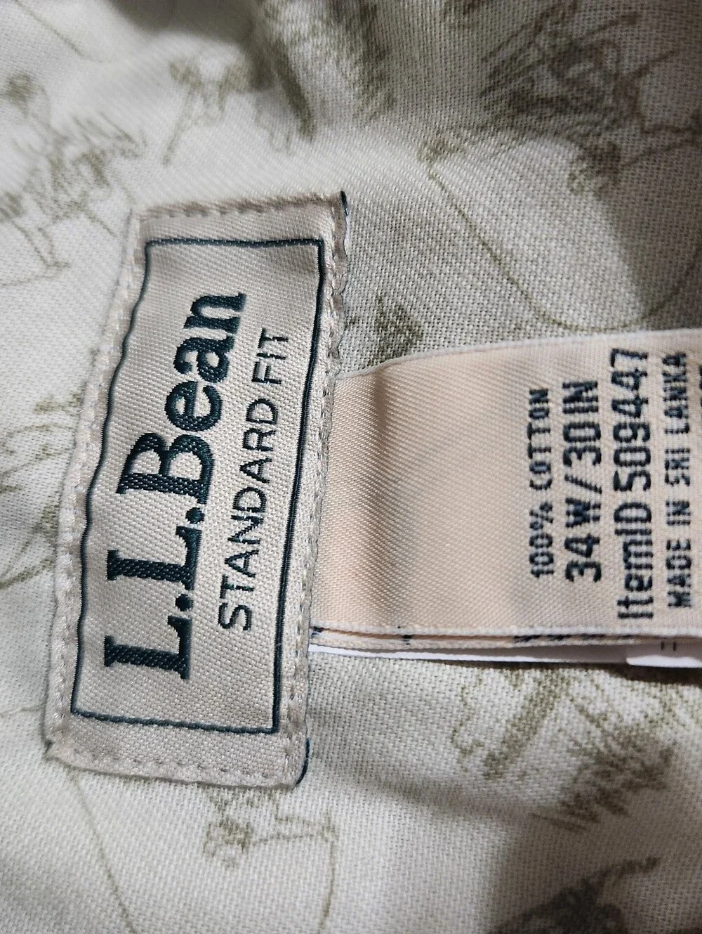 L.L. Bean Men's Tan Allagash Pants, Size: 34 X 30